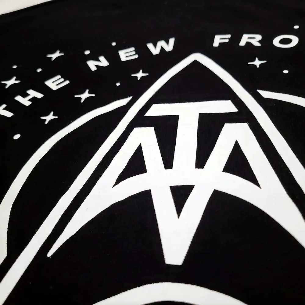 Close-up photo of THE NEW FRONTIER print