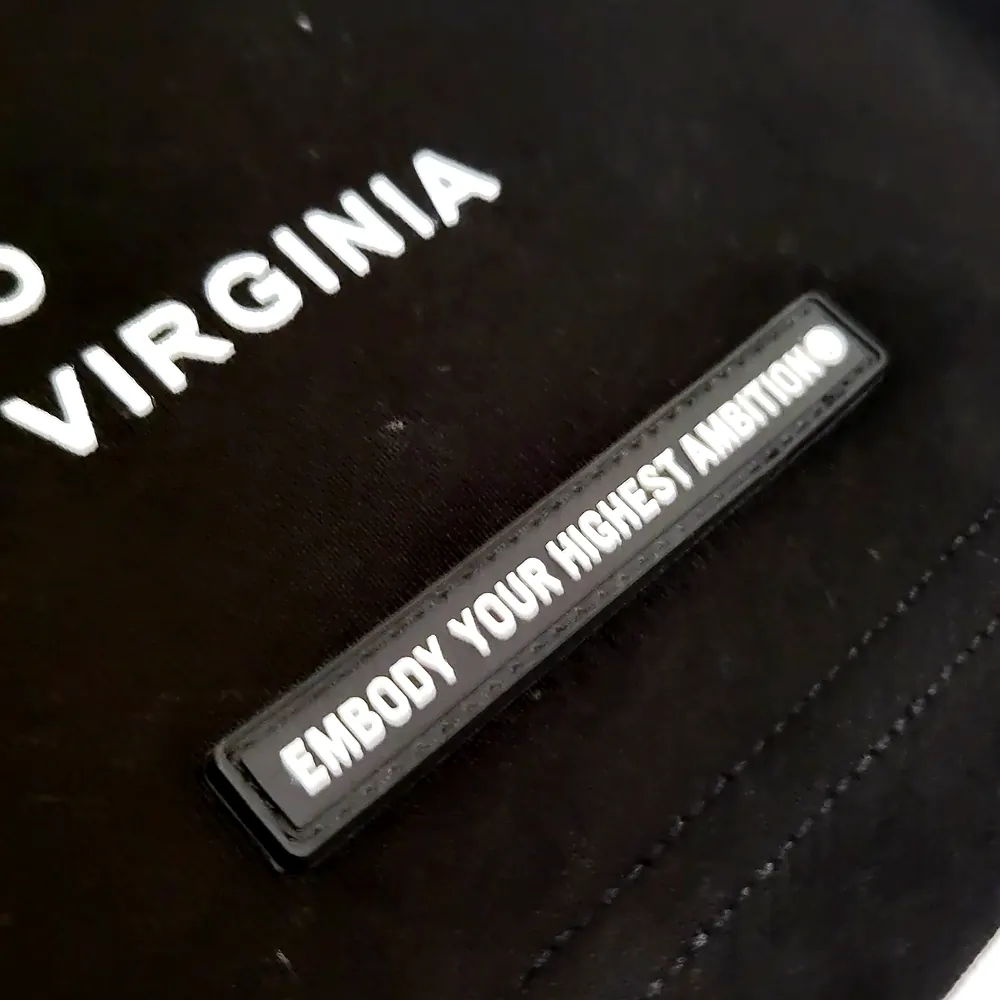 Photo of the black rubber hem patch